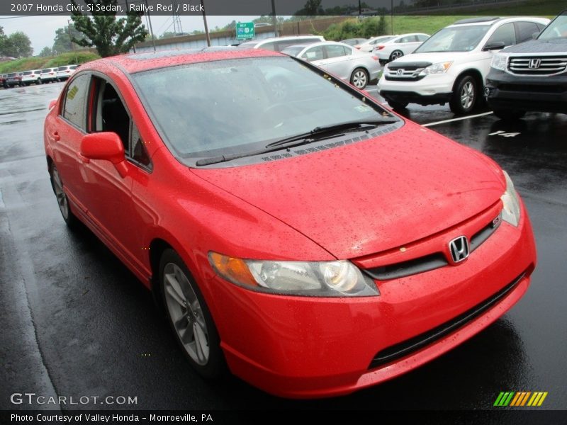 Rallye Red / Black 2007 Honda Civic Si Sedan