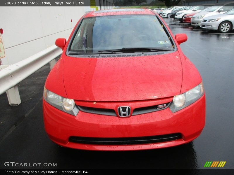 Rallye Red / Black 2007 Honda Civic Si Sedan