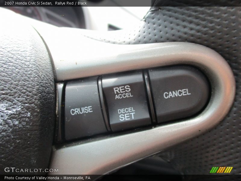 Rallye Red / Black 2007 Honda Civic Si Sedan