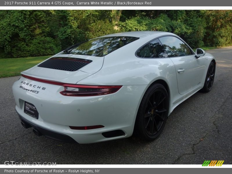 Carrara White Metallic / Black/Bordeaux Red 2017 Porsche 911 Carrera 4 GTS Coupe