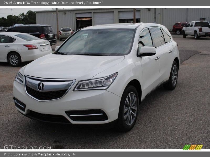 White Diamond Pearl / Parchment 2016 Acura MDX Technology