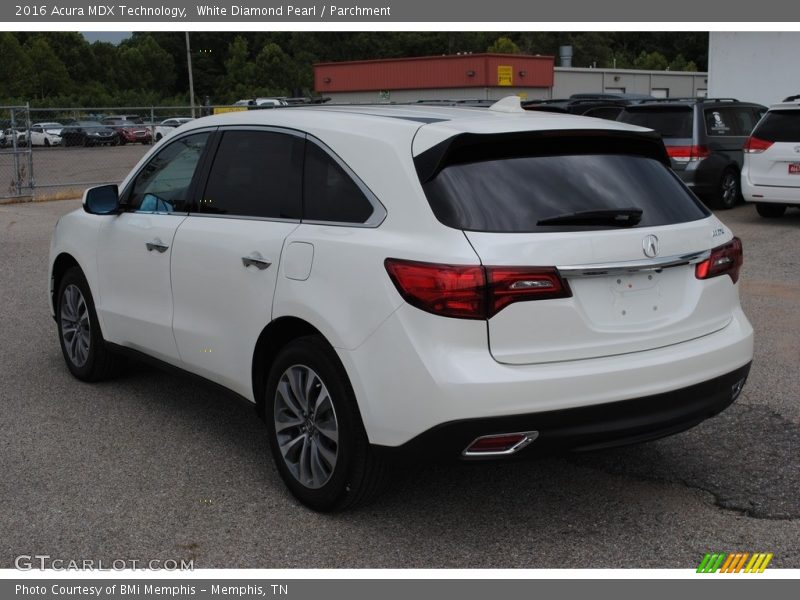 White Diamond Pearl / Parchment 2016 Acura MDX Technology