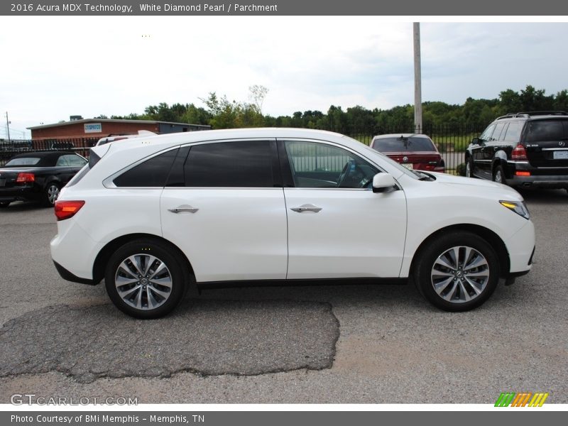 White Diamond Pearl / Parchment 2016 Acura MDX Technology