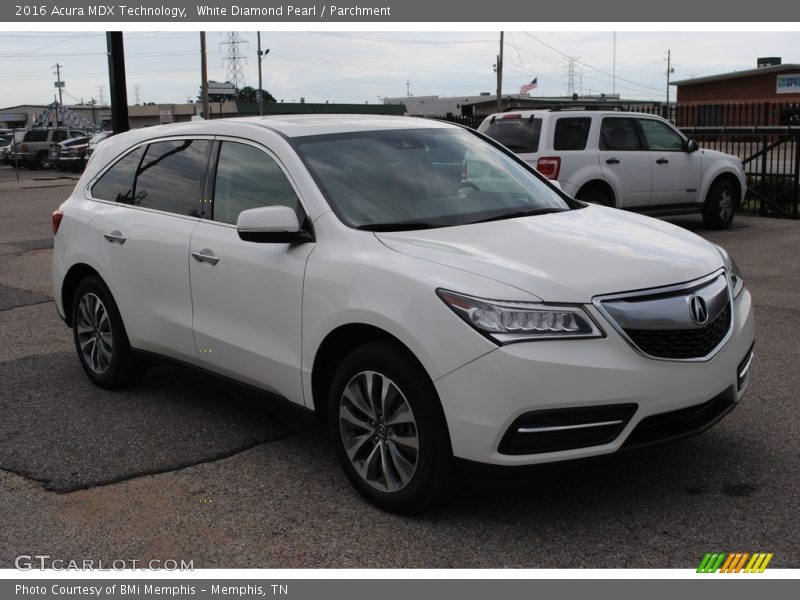 White Diamond Pearl / Parchment 2016 Acura MDX Technology