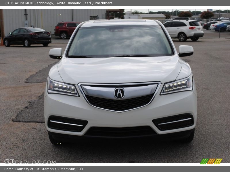 White Diamond Pearl / Parchment 2016 Acura MDX Technology