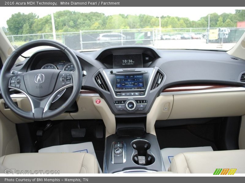 White Diamond Pearl / Parchment 2016 Acura MDX Technology