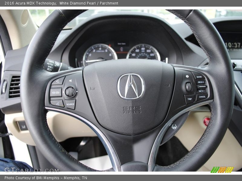 White Diamond Pearl / Parchment 2016 Acura MDX Technology