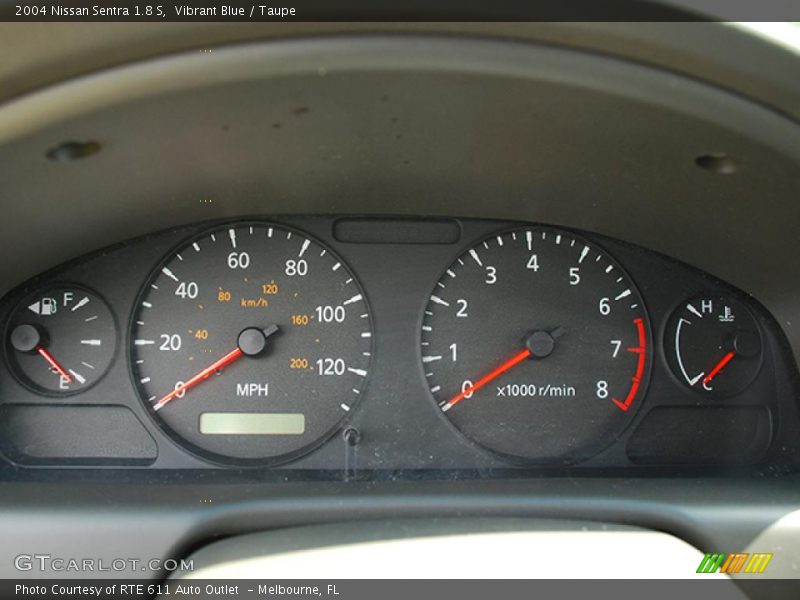 Vibrant Blue / Taupe 2004 Nissan Sentra 1.8 S