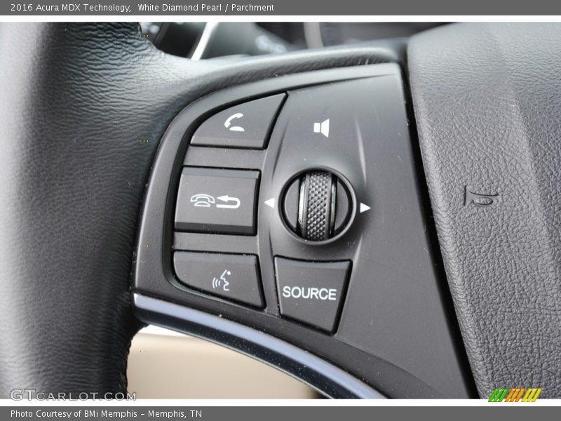 White Diamond Pearl / Parchment 2016 Acura MDX Technology