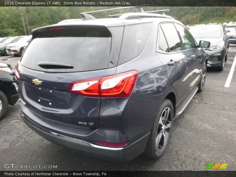 Storm Blue Metallic / Medium Ash Gray 2018 Chevrolet Equinox LT AWD