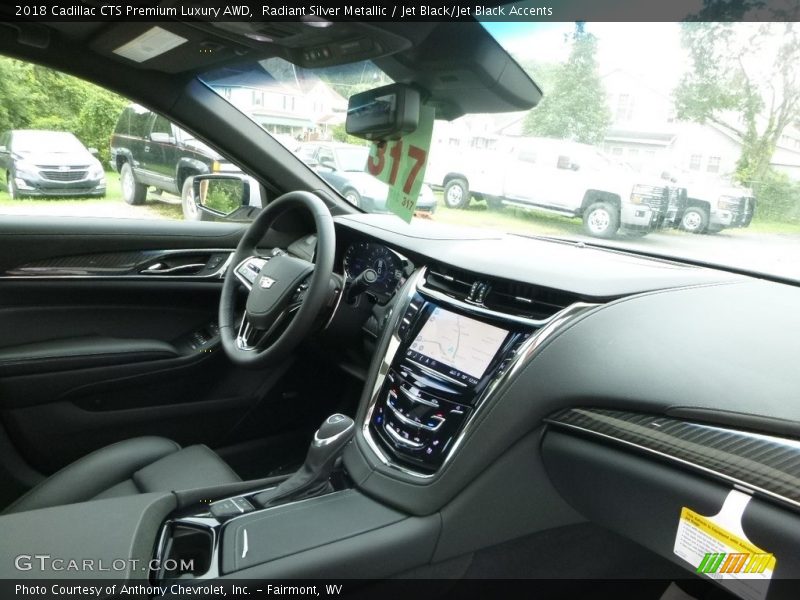 Radiant Silver Metallic / Jet Black/Jet Black Accents 2018 Cadillac CTS Premium Luxury AWD