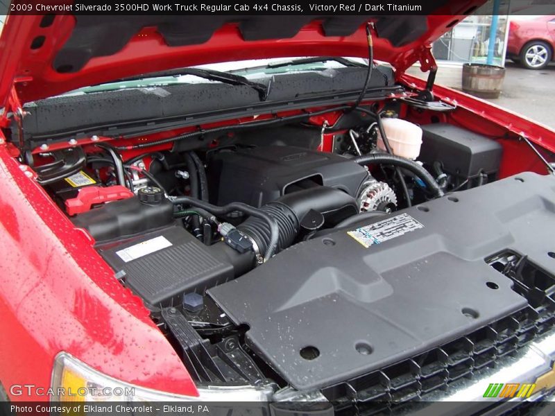 Victory Red / Dark Titanium 2009 Chevrolet Silverado 3500HD Work Truck Regular Cab 4x4 Chassis