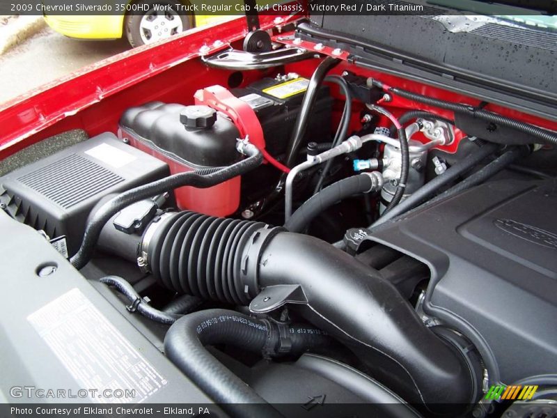 Victory Red / Dark Titanium 2009 Chevrolet Silverado 3500HD Work Truck Regular Cab 4x4 Chassis