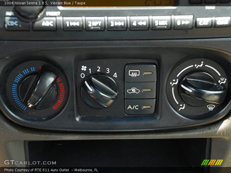 Vibrant Blue / Taupe 2004 Nissan Sentra 1.8 S