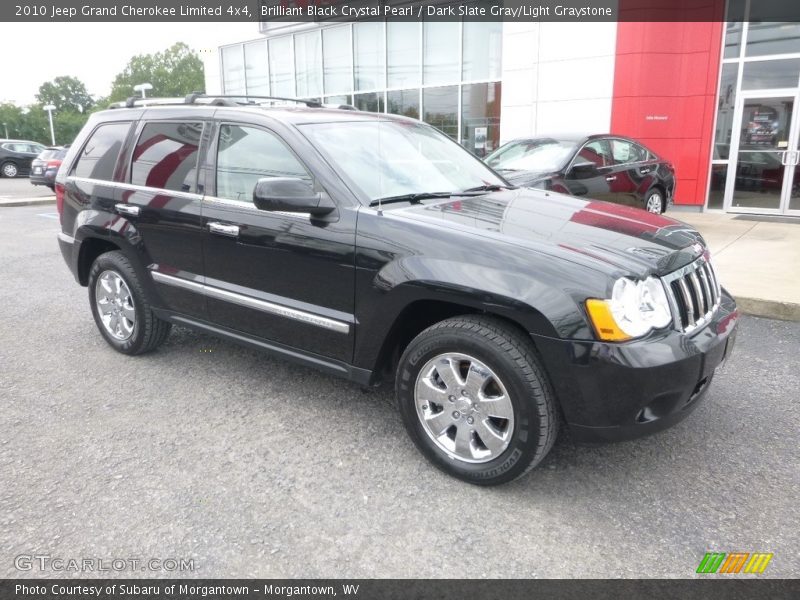 Brilliant Black Crystal Pearl / Dark Slate Gray/Light Graystone 2010 Jeep Grand Cherokee Limited 4x4