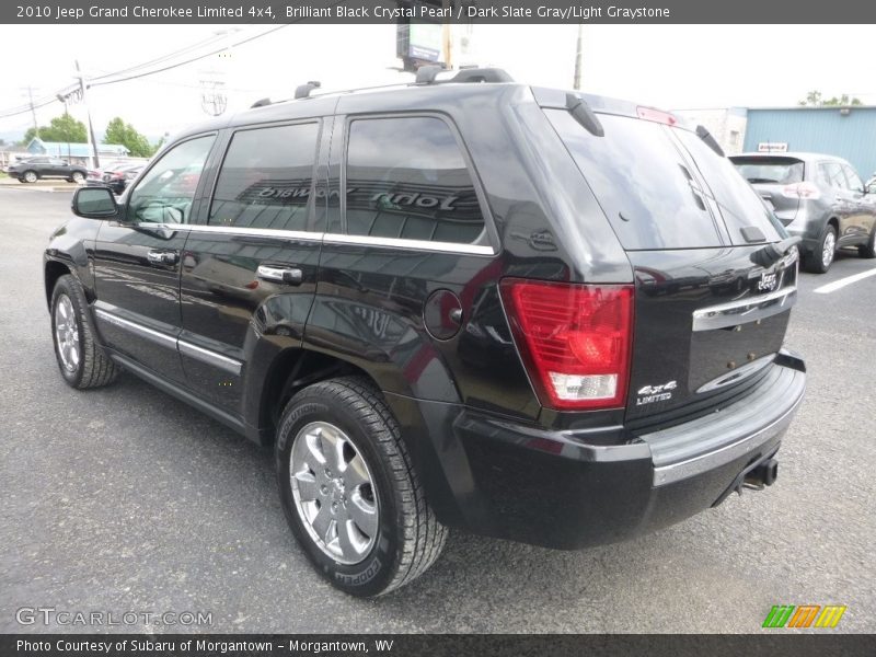 Brilliant Black Crystal Pearl / Dark Slate Gray/Light Graystone 2010 Jeep Grand Cherokee Limited 4x4