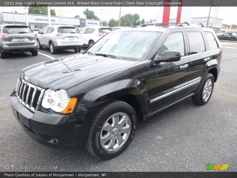 Brilliant Black Crystal Pearl / Dark Slate Gray/Light Graystone 2010 Jeep Grand Cherokee Limited 4x4