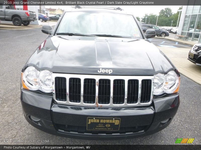 Brilliant Black Crystal Pearl / Dark Slate Gray/Light Graystone 2010 Jeep Grand Cherokee Limited 4x4