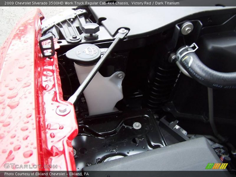 Victory Red / Dark Titanium 2009 Chevrolet Silverado 3500HD Work Truck Regular Cab 4x4 Chassis