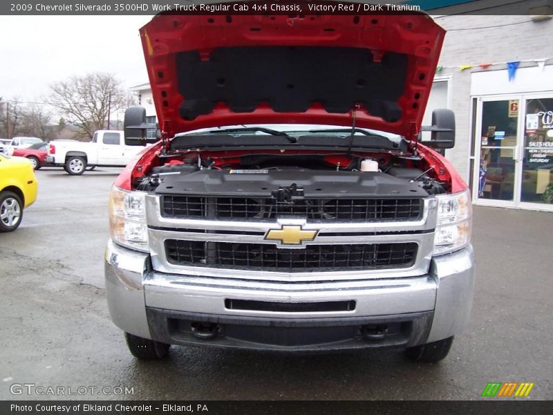 Victory Red / Dark Titanium 2009 Chevrolet Silverado 3500HD Work Truck Regular Cab 4x4 Chassis