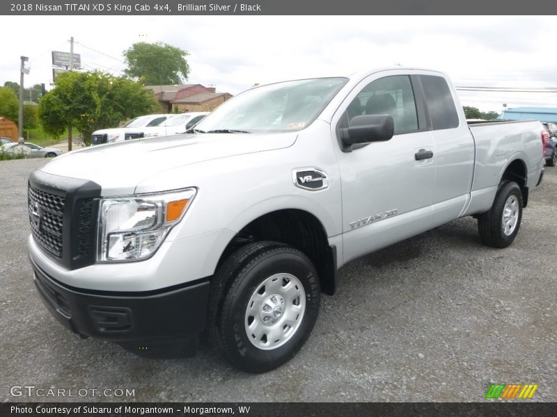 Brilliant Silver / Black 2018 Nissan TITAN XD S King Cab 4x4