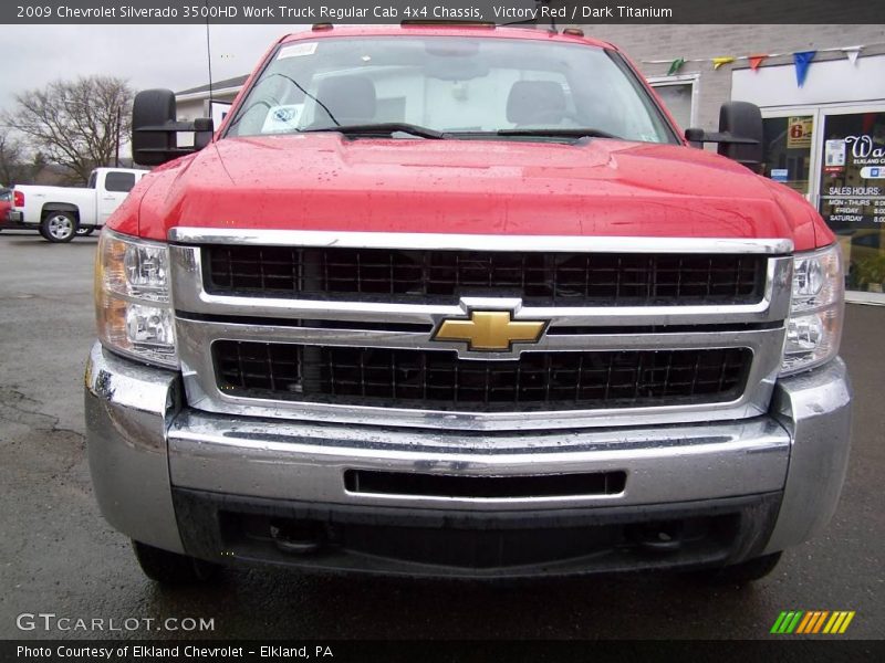 Victory Red / Dark Titanium 2009 Chevrolet Silverado 3500HD Work Truck Regular Cab 4x4 Chassis