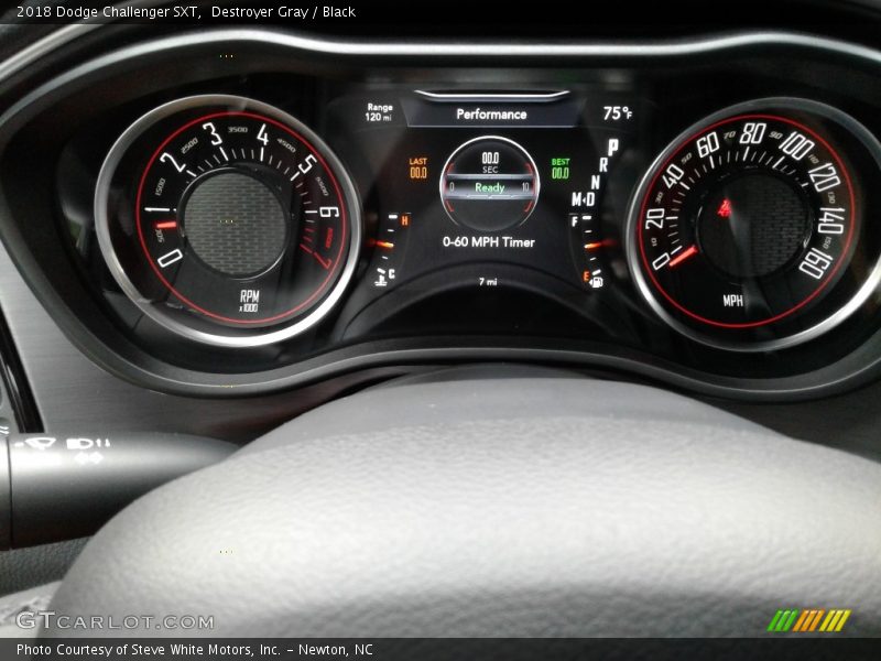 Destroyer Gray / Black 2018 Dodge Challenger SXT