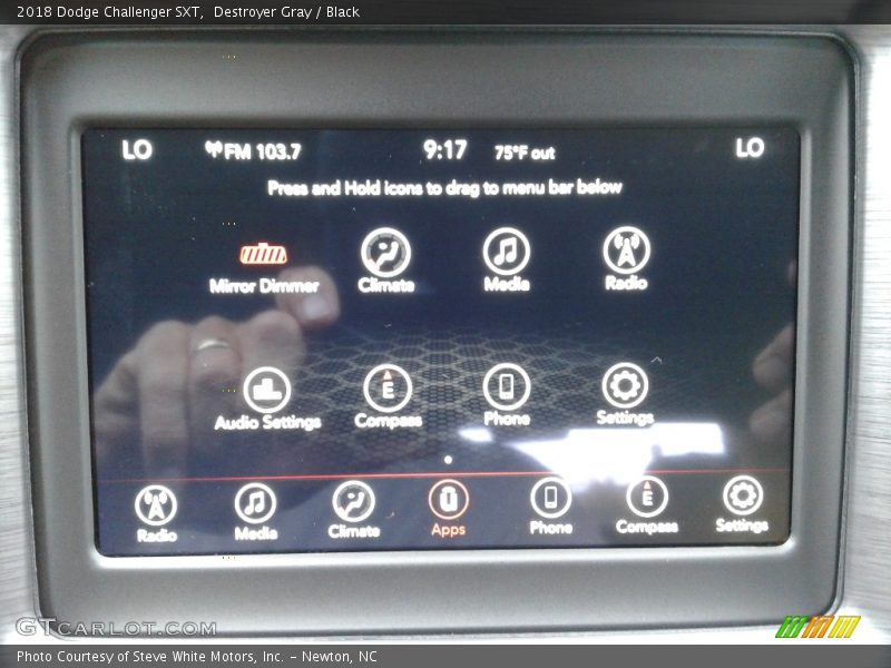 Destroyer Gray / Black 2018 Dodge Challenger SXT