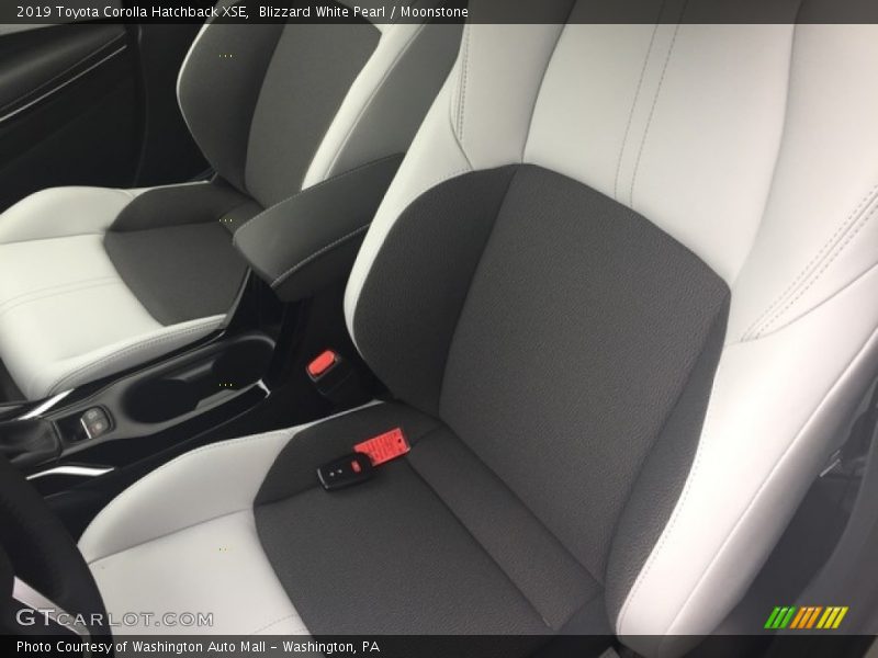 Front Seat of 2019 Corolla Hatchback XSE