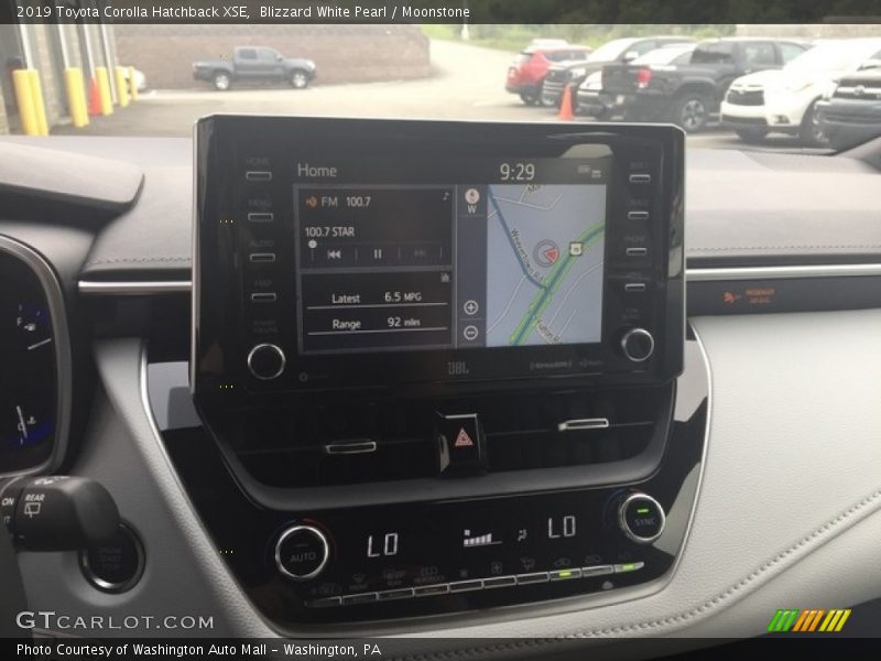Navigation of 2019 Corolla Hatchback XSE