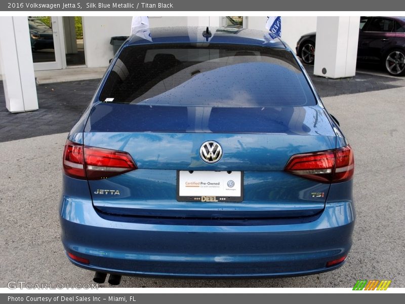 Silk Blue Metallic / Titan Black 2016 Volkswagen Jetta S