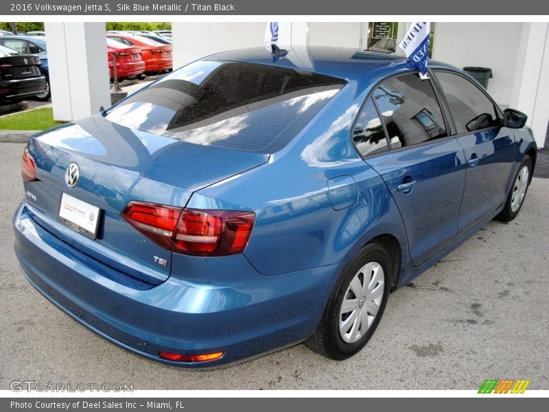 Silk Blue Metallic / Titan Black 2016 Volkswagen Jetta S