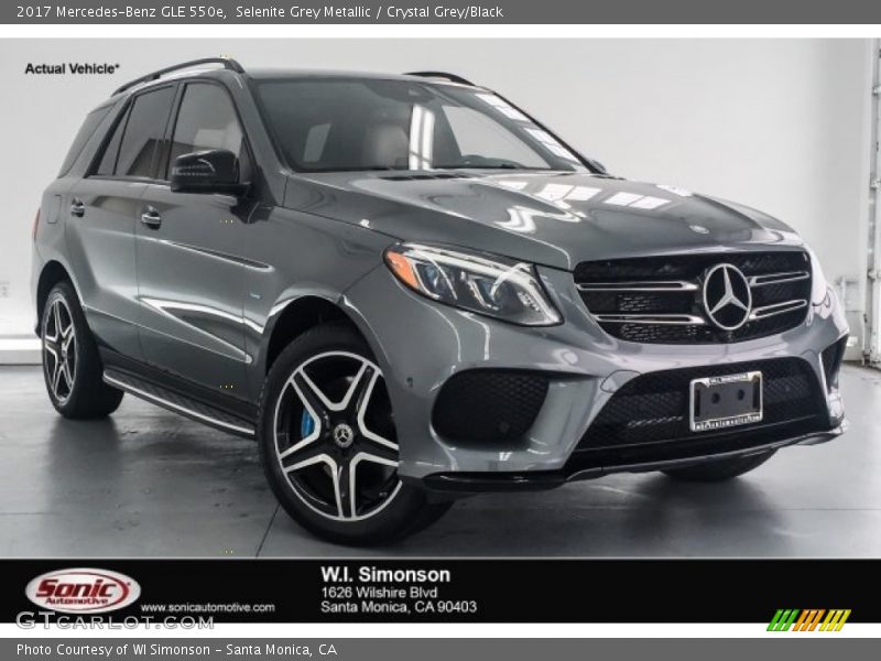 Selenite Grey Metallic / Crystal Grey/Black 2017 Mercedes-Benz GLE 550e