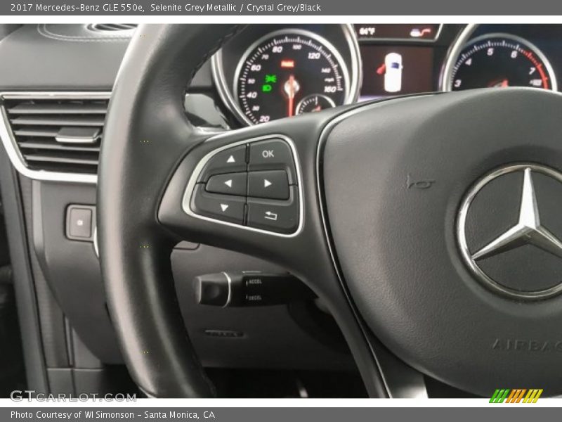 Selenite Grey Metallic / Crystal Grey/Black 2017 Mercedes-Benz GLE 550e
