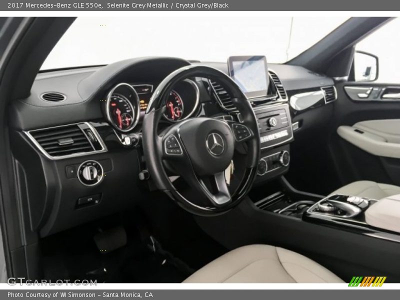 Selenite Grey Metallic / Crystal Grey/Black 2017 Mercedes-Benz GLE 550e