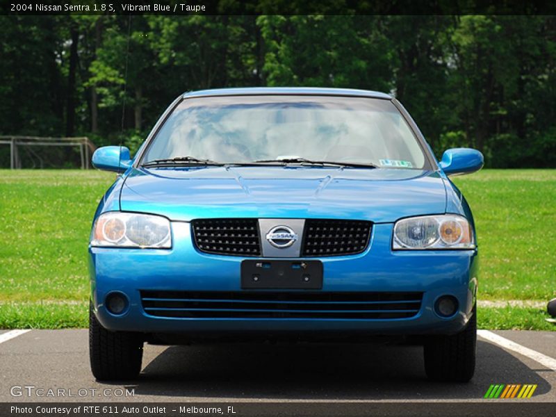 Vibrant Blue / Taupe 2004 Nissan Sentra 1.8 S