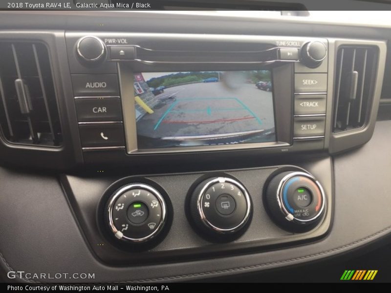 Galactic Aqua Mica / Black 2018 Toyota RAV4 LE