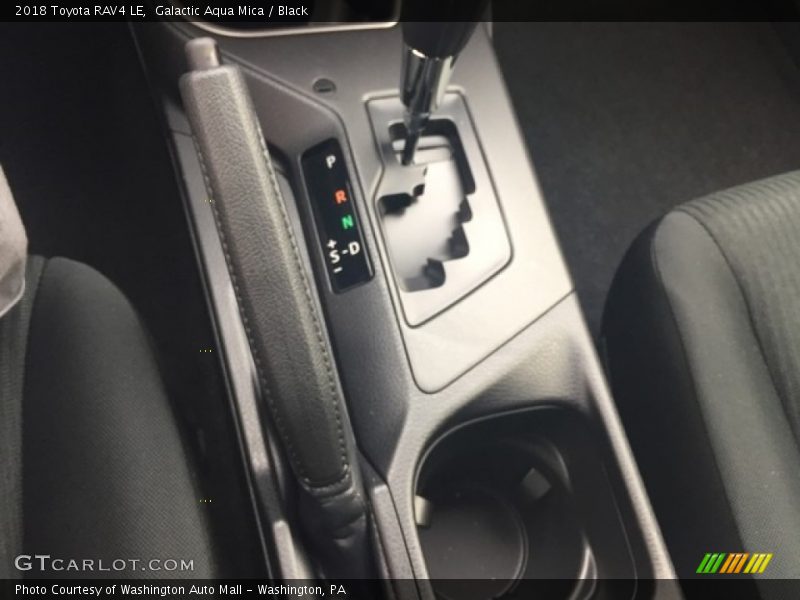 Galactic Aqua Mica / Black 2018 Toyota RAV4 LE