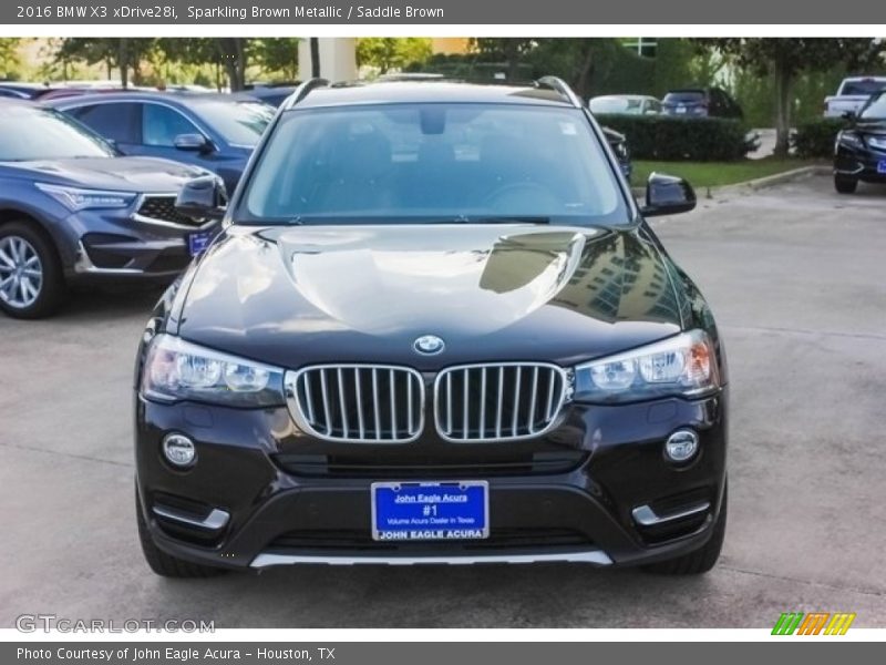 Sparkling Brown Metallic / Saddle Brown 2016 BMW X3 xDrive28i