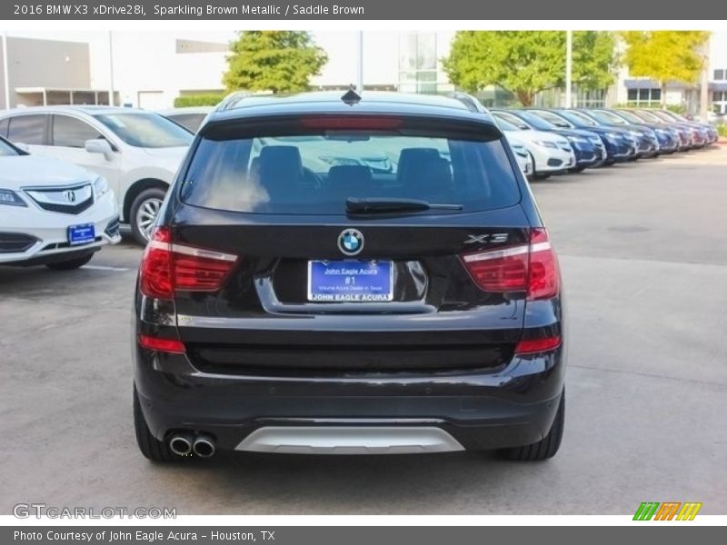 Sparkling Brown Metallic / Saddle Brown 2016 BMW X3 xDrive28i