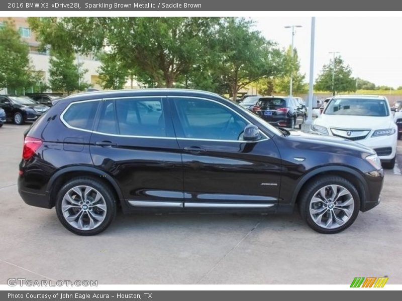 Sparkling Brown Metallic / Saddle Brown 2016 BMW X3 xDrive28i