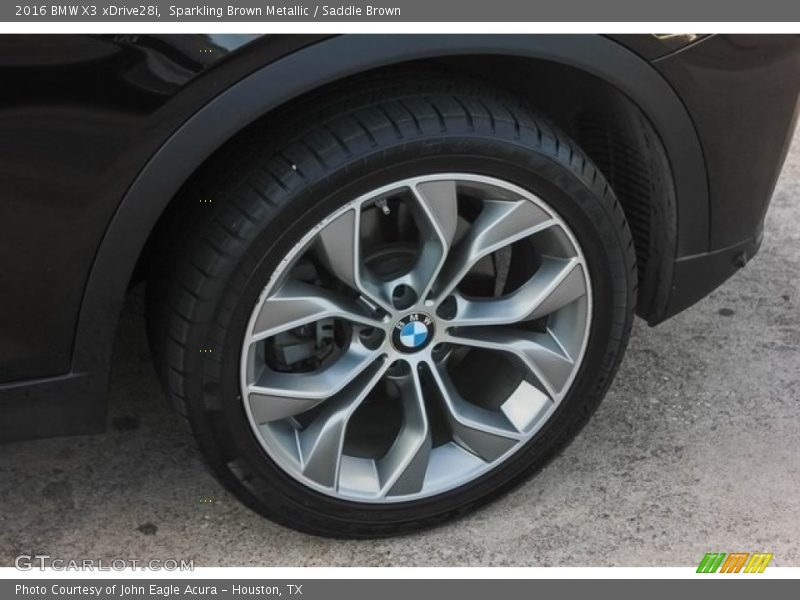 Sparkling Brown Metallic / Saddle Brown 2016 BMW X3 xDrive28i