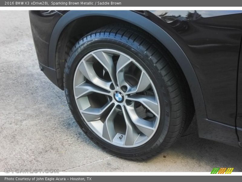 Sparkling Brown Metallic / Saddle Brown 2016 BMW X3 xDrive28i