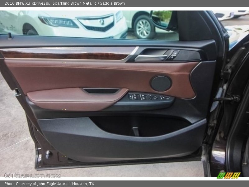 Sparkling Brown Metallic / Saddle Brown 2016 BMW X3 xDrive28i