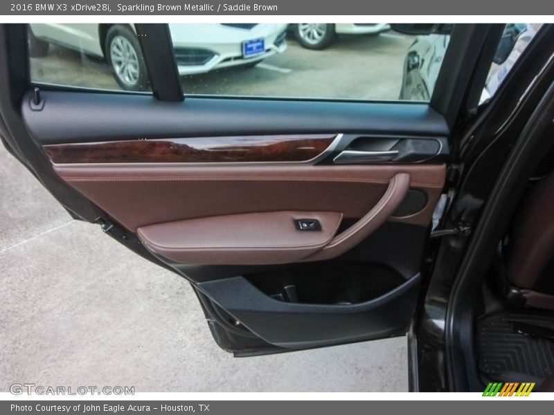 Sparkling Brown Metallic / Saddle Brown 2016 BMW X3 xDrive28i