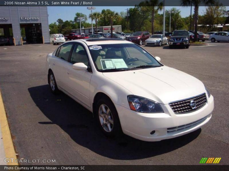 Satin White Pearl / Blond 2006 Nissan Altima 3.5 SL