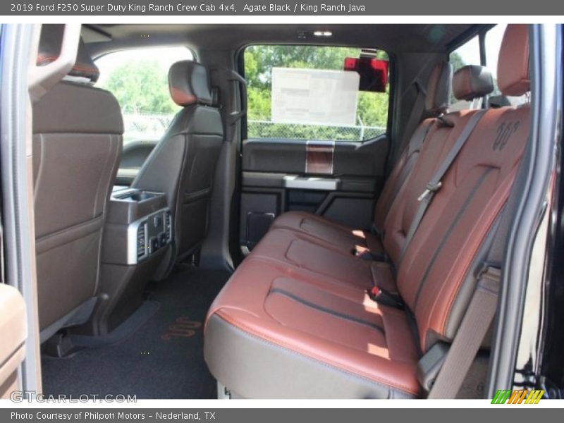 Rear Seat of 2019 F250 Super Duty King Ranch Crew Cab 4x4
