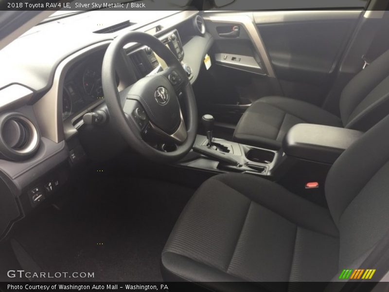 Silver Sky Metallic / Black 2018 Toyota RAV4 LE
