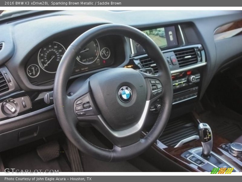 Sparkling Brown Metallic / Saddle Brown 2016 BMW X3 xDrive28i