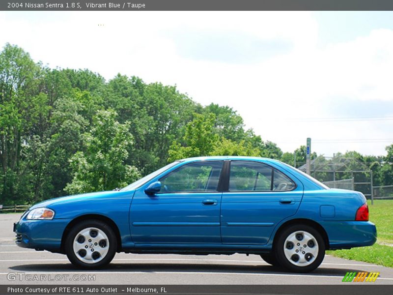 Vibrant Blue / Taupe 2004 Nissan Sentra 1.8 S